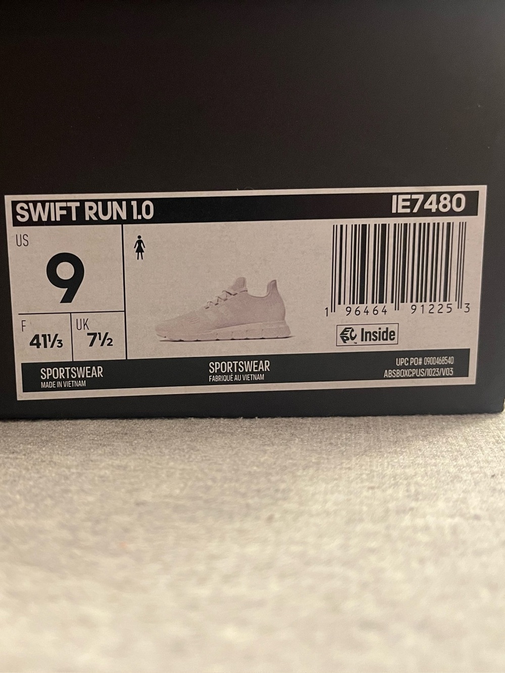 Adidas Swift Run 1.0 Cloud White Gold Women's Running Shoe Size 9 IE7480 - Picture 11 of 12